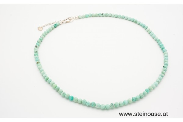 Kette Türkis hell, 3mm facettiert